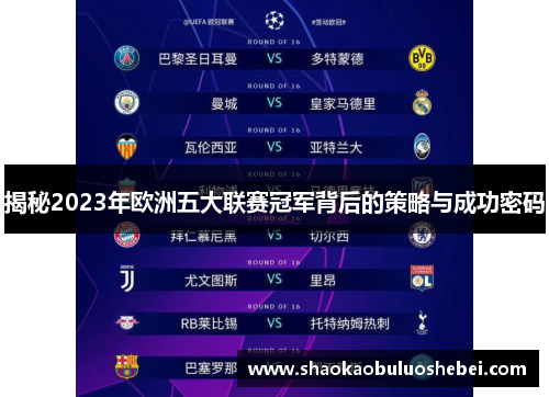 揭秘2023年欧洲五大联赛冠军背后的策略与成功密码